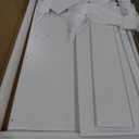 2-Tier Washer and Dryer Countertop with 2.75" H Guard,54" W x 27.5" D Laundry Countertop Cover with Non-Slip Pad,Large Space Laundry Topper for Folding Clothes Over Washer and Dryer-White