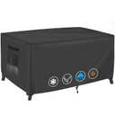TOHONFOO Outdoor Table Covers Waterproof Square 36x36x28in For Patio,Black