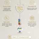 Thank You Gift for Women, Appreciation Gift for Friend, Mom, Teacher, Coworker, Rainbow Window Hanging Decor, Heart Prism Window Hanging Ornament for Home Dcor, Car Rearview & Office