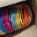 100 Pcs DIY Straw Hats Bulk, for Art Craft Party Supplies, Colorful, Adult
