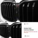 BETTERHUMZ Car Camera Frame Decal Sticker Compatible with BMW X3 X4 G01 G02 G08 2021 2022 2023 2024 Carbon Fiber Decor Trim Exterior Accessories (BLK MP)