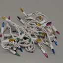 Holiday Pride Easter String Lights - 100 Count Mini Easter Lights String on White Wire (24 Ft) - Indoor/Outdoor Use - UL Listed - Static & Blinking Modes - Connectable