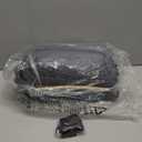 Snailax Massage Seat Cushion with Heat - Extra Memory Foam Support Pad in Neck and Lumbar,10 Vibration Massage Motors, 2 Heat Levels, Back Massager Chair Pad for Back (Navy Blue)