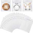200pcs 1.5"x2" 4 Mil Mini Plastic Pouches, Transparent Small Zip Lock Resealable Clear Tiny Zipper Pouches - All Purpose Storage Bags for Jewelry, Snack, Beads, Bolts, Pills