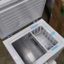 BLACK+DECKER 2.7 Cu. Ft. Compact Chest Freezer, Deep Freezer Holds Up To 94.5 Lbs. of Frozen Food, Removable Storage Basket, BCFK276, White