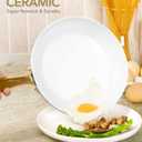 MICHELANGELO Large Frying Pan with Lid, 14 Inch Ceramic Skillet with Non-Toxic Coating, Non Stick Fry Pan with Ergonomic Handle, Induction Compatible