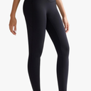 RUNNING GIRL Compression Leggings with Pockets for Women Tummy Control Leggings No Front Seam Workout High Waist Yoga Pants Size L