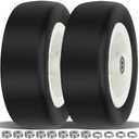 2 Pcs 13x5.00-6 Flat Free Tire and Wheel with Reinforced Rim and 3/ 4" Chrome Steel Bearings, 13x5x6 Lawn Mower Tires for Residential and Commercial, Zero Turn Mower Front Tires, 4.2"-6.2" Centered Hub