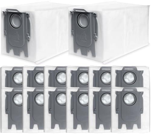 14 Pack Replacement Dust Bags for Roborock Qrevo Curv, Q Revo, Q Revo S, Q Revo MaxV, Q Revo Pro, Qrevo Master, S8 MaxV Ultra, S8 Max Ultra, Saros 10/10R Robot Vacuum Cleaner, 2.7L Large Capacity Bags
