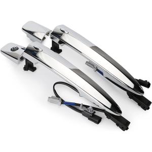 806409N00A Exterior Outer Chrome Door Handle Front Left & Right Side (2 PCS), With Sensor and Smart Keyless Entry System, For 2009-2018 Nissan Sentra/Maxima/Murano/Leaf Replace# 806469N00A 806469N00A