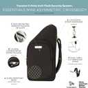 Travelon Anti-Theft Essentials Compact Crossbody Bag (Black)