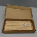 Fabric Wall Cubicle Shelf with Hooks for Work Decor, 11.8' Wooden Cubicle Organizer Storage Shelf with Hangers Cubicle Accessories for Women Men Desk, 2 Pack