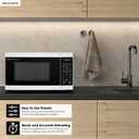 SHARP Compact Countertop Microwave Oven with Removable 10" Carousel Turntable, 700 Watt, 0.7 Cubic Feet, White