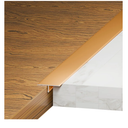 3Pcs Aluminum T-Molding, Floor Transition Strips, Floor Divider Trim, Threshold Strip, for Bridging Gaps Between Floors, or Between Wood Floors and Tiles (Gold 3pcs 35.4"x0.8")