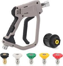Foam Cannon Pressure Washer Kit - Double Nozzle Sprayer, Connector | Versatile Cleaning Accessory, High-Pressure Detailing Tool with Multi-Purpose Use During Home Exterior Washing, Auto Care, Garden