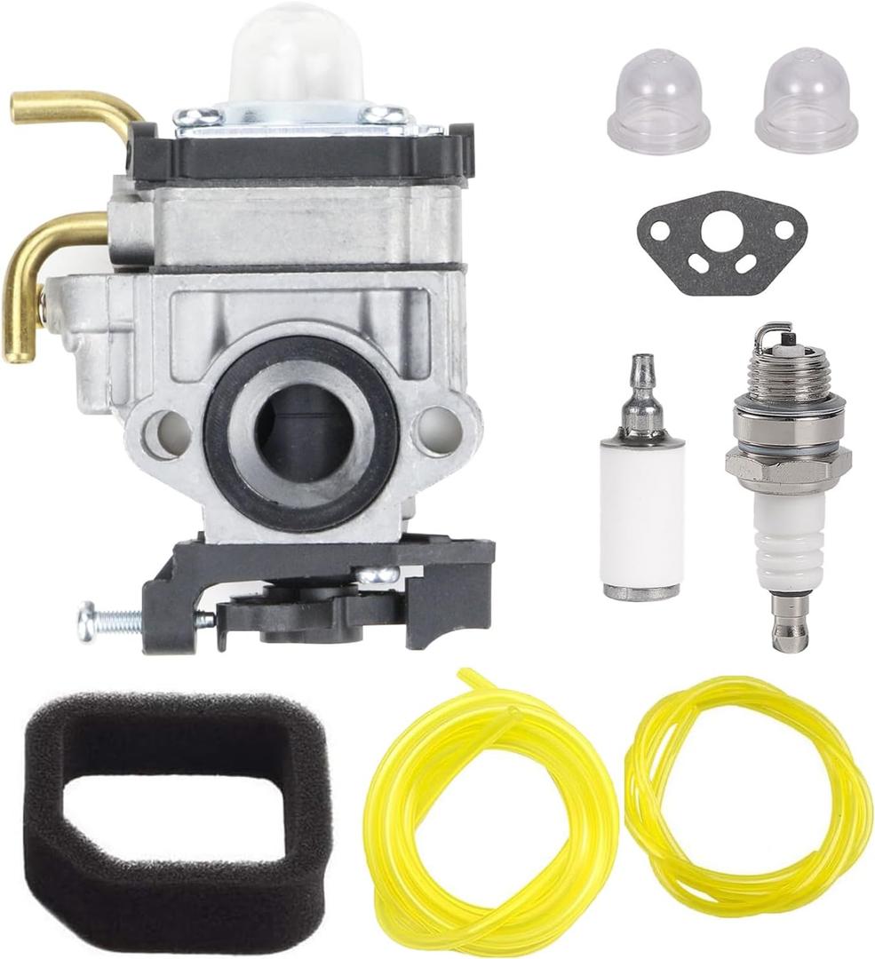 Carburionix 308054129 RY38BP Carburetor Tune Up Kit Replaces for Ryobi RY38BP 38cc Backpack Blower Carb Parts with Air Filter Fuel Line Filter Gaskets Kit