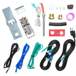 Briidea RV Electric Water Hybrid Heater Kits, Converts RV LP Gas Water Heater to 120V Electricity, 6 Gallon Capacity, Compatible with Suburban and Atwood Water Heater