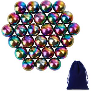 27Pcs Magnet Rainbow Ball Fidget Toy, DIY Hematite Stones Toys for Adults, Science Kit for Anxiety Relief, Magnetic Rattle Snake Birthday Gift Filler Stuffer Party Favors