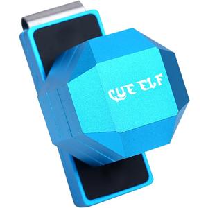 Pool Chalk Holder Billiard Chalk Case Mini Portable Magnetic Billiard Cue Chalk Box Snooker Tool Accessory (Square, Blue)