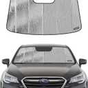 Pigenius Windshield Sunshade for Subaru Legacy/Outback 2015-2019 Eyesight, Reversible Silver/Black