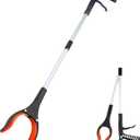 Grabber Reacher Tool - 32 Extra Long Foldable Gripper and Reaching Tool - Heavy Duty Pick Up Stick Grabbers for Seniors, Trash, Surgery Recovery Must Haves Gifts (red)