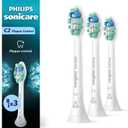 Philips Sonicare C2 Plaque Control - Genuine Replacement Electric Toothbrush Heads, White, 3 Pack, HX9023/65