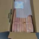 TOPIA HANGER American Red Cedar Wooden Hangers 18 Pack, Clothes Hangers for Closet, Wood Suit Hangers with Smooth Cut Notches, 360°Flexible Hook, Non-Slip Pants Bar(Natural)- CT22C