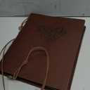 Photo Album 4x6 160 Photos, Leather Photo Albums with Writing Space With 30 Writing Paper, Travel Family Wedding Kids Graduation Ultrasound Baby Picture Album Scrapbook Photo Album