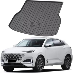 Trunk Liner for Changan UNI-K 2022 2023 2024 - All-Weather Floor Cargo Mat - Auto Accessories TPE TPO - Easy to Clean, BLACK, TMUNIK-001