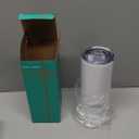 16 Pack Sublimation Tumblers Straight Skinny Tumbler Blanks Bulk 20oz for Heat Transfer, Individual Gift Boxed, Double Wall Insulated Tumbler with Shrink Wrap & Straws