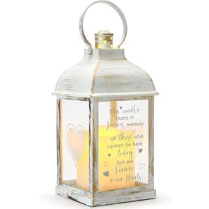 Memorial Lantern Sympathy Gifts for Loss of Loved One Bereavement Gift Candle Lights Memory Lamp with LED Candle for Funeral Remembrance or Condolences
