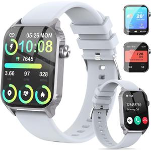 Smart Watch for Men, 120 Sports Modes Smartwatch with 1.83" HD, Alexa Built-in, Heart Rate/Sleep Monitor, IP67 Waterproof, Bluetooth Call & Music Control Fitness Watch for iPhone/Android (Gray)
