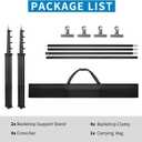 14.11X 13.12 FT Large Heavy Duty Backdrop Stand, Adjustable Photography Studio Photo Background Support System with Carry Bag for Parties, Events Decoration, Wedding, Birthday, Portrait