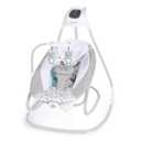 Ingenuity 2-in-1 SimpleComfort Lightweight Compact 6-Speed Multi-Direction Baby Swing & Rocker, Vibrations & Nature Sounds, 0-9 Months 6-20 lbs (Raylan)