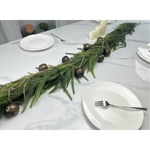 Artificial Real Touch Deluxe Norfolk Pine Garland Christmas Garland for Mantle Garland Greenery Christmas Garlands 106''(1pcs)