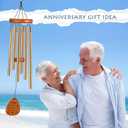 18th 35" Wind Chimes Anniversary Wedding Gifts for Couple, Unique Parents Wedding Anniversary Decorations, Personalized Cool Engagement Gifts