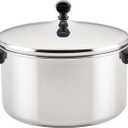 Farberware Classic Stainless Steel 6-Quart Stockpot with Lid, Stainless Steel Pot with Lid, Silver