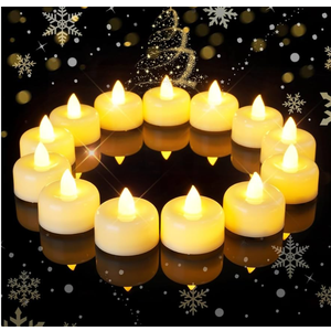 Raycare 150Pack Flameless Candles, Battery Operated LED Tea Lights, Long Lasting Fake Candles, Electric Candles for Wedding, Holiday Party, Centerpieces, Home Decor, Halloween, Christmas