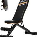 FitGoods Assemble-Free Foldable Weight Bench Press for Home Gym, 660 LBS Capacity Incline Decline, Sit-up Bench for Full-Body Strength Training
