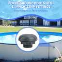 Pool Inlet Strainer, P6H1317 Inlet Valve Attachment Pool Fittings Outlet Filter Replacement Kit Compatible with Intex Coleman Pools