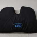 Everlasting Comfort Memory Foam Car Seat Cushion for Long Driving - Back Pain, Sciatica, Tailbone Pain Relief - Adult Booster Wedge Seat Cushions for Car, Truck Seats - Non-Slip, Washable Cover (Standard)