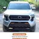 Daeiclru Front Fog Light Cover Trim Compatible with Toyota Tacoma 2024 2025+, Front Bumper Fog Light Shell Trim Cover Yellow Transparent Protector 4th Gen Tacoma Accessories