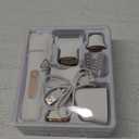 Bikini Trimmer for Women,5-in-1 Electric Razors for Women, Electric Shaver for Women's,IPX7 Waterproof Trimmer for Men Legs, with 5 Replaceable Blade Heads,USB Recharge Dock White