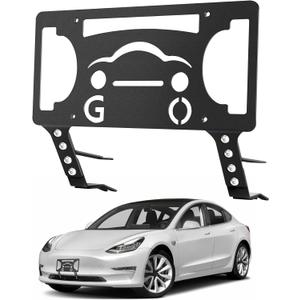 Model 3 Front License Plate Holder Fit for Tesla Model 3 2024 Accessories No Drill License Plate Bracket Kit No Adhesives License Plate Frame Front License Plate Mount for Tesla Model 3 Accessories