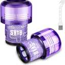 2 Pack SV18 V9 Filter Replacement for Dyson Digital Slim/Spare & V9 Motorbar Cordless Vacuum, Part No. 970612-01, V9 Vacuum Filter