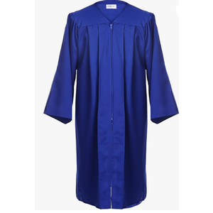 Newrara Graduation Gown (Large 51(5'6"-5'8"), Blue)