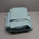 NICETOWN 100% Blackout Window Curtain Panels, Cold and Full Light Blocking Drapes with Black Liner for Nursery, 84" Drop Thermal Insulated Draperies (Aqua Blue, 2 Pieces, 70" Wide Each Panel)