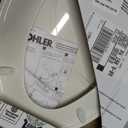 KOHLER 20110-96 Brevia, Slow Close Toilet Seat, Elongated Toilet Seat, Grip-Tight Bumpers Quick-Attach Hardware, Biscuit