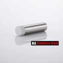JQK Door Stopper, 2-7/8 Inch 304 Stainless Steel Sound Dampening Door Stop Bumper Wall Protetor 8 Pack, Brushed Steel, DSB2-BN-P8