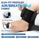 Ankle Brace for Women Men with 2 Stabilizing Pads | Adjustable Ankle Support for Sprained Ankle, Breathable Easy to wear, Ankle Stabilizer for Sports, Running, Sprain, Injury, M